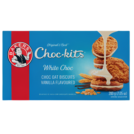 BAKERS 200G CHOC KITS WHITE