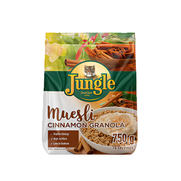 JUNGLE 750G GRANOLA AND CINNAMON