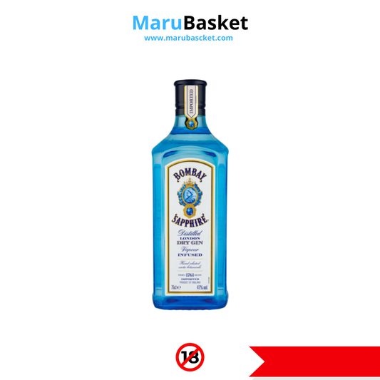 Bombay Sapphire Vapor Infused London Dry Gin Bottle 750ml