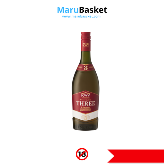KWV 3 Year Old Brandy Bottle 750ml