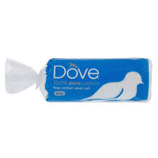 DOVE COTTON WOOL ROLLS 50G